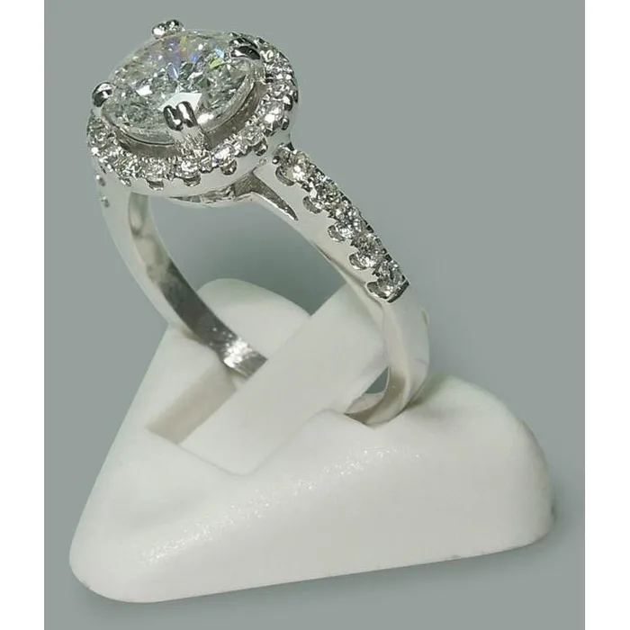 Round Engagement Ring Solitaire 272 Carats White Gold 14K Natural Earth Mined Diamond GB Rings