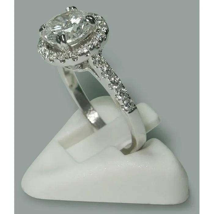 Round Engagement Ring Solitaire 272 Carats White Gold 14K Natural Earth Mined Diamond GB Rings