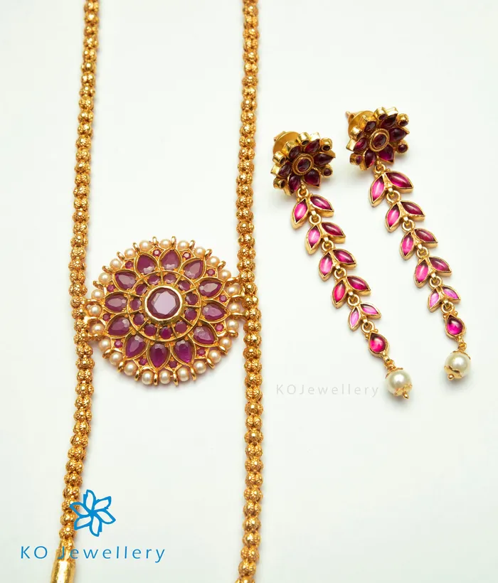 Silversmith Necklaces The Yukti Silver Kempu Necklace