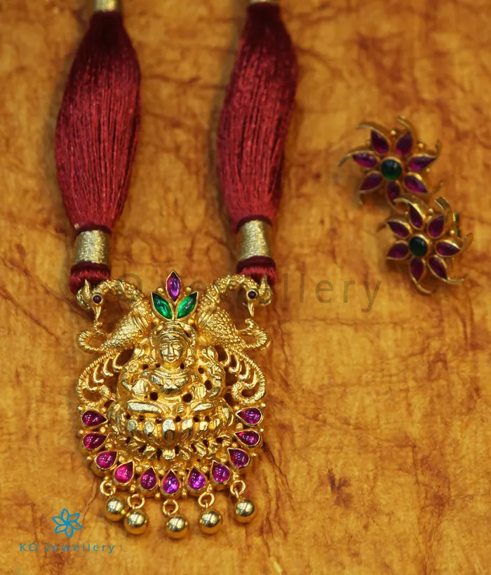 Silversmith The Shravya Silver Lakshmi Necklace Necklaces