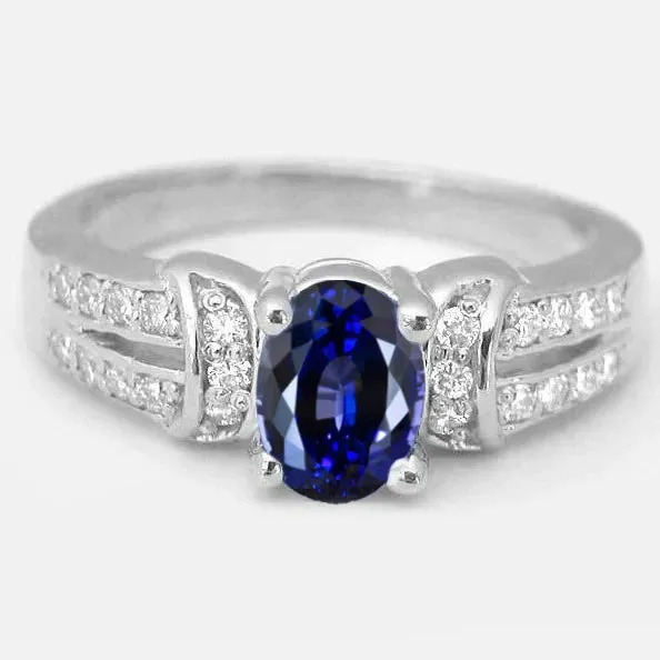 Sri Lanka Gems Ring With Natural Earth Mined Diamonds GB Rings