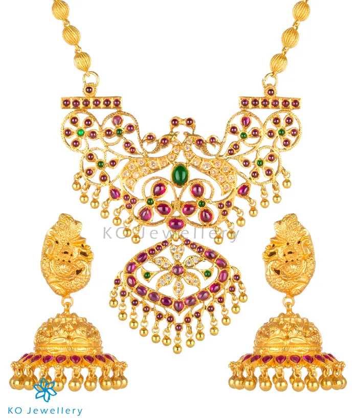 The Abharan Silver Makarakanti Necklace Silversmith Necklaces