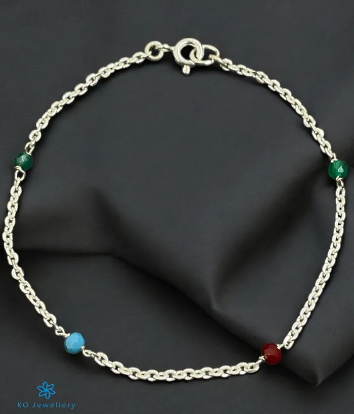 The Zara Silver Gemstone Bracelet Bharati Bracelets