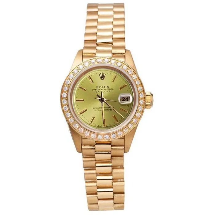Watches Diamond Bezel Champagne Stick Dial Rolex Watch Dj Presidential GB Watches Diamond Bezel Champagne Stick Dial Rolex Watch Dj Presidential GB