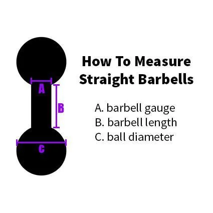 14g Stainless Straight Barbell internal Tulsa Body Jewelry Bracelets 14g Stainless Straight Barbell internal Tulsa Body Jewelry Bracelets