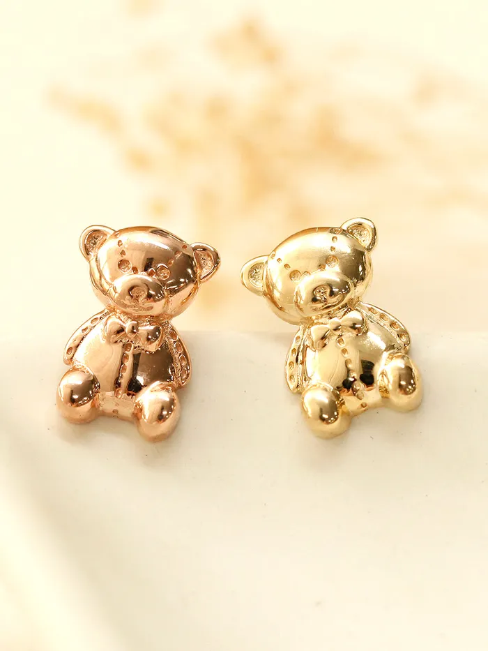 14K Gold Big Bear Cartilage Earring 18G16G MinimalBijoux Earrings
