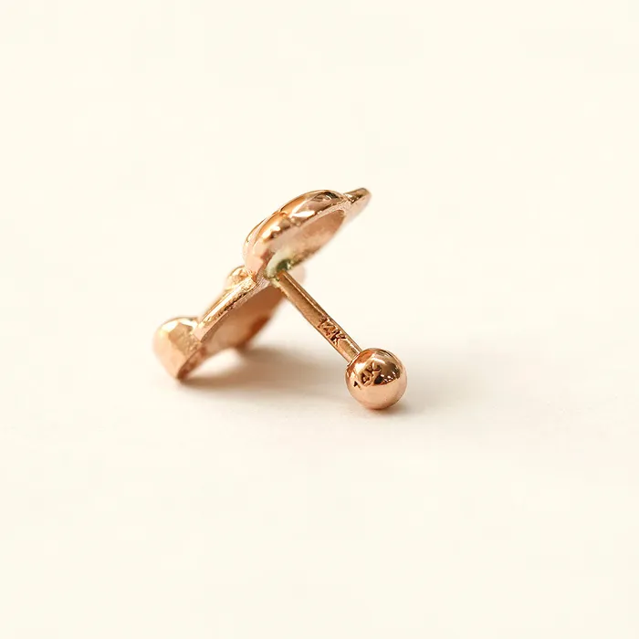 14K Gold Big Bear Cartilage Earring 18G16G MinimalBijoux Earrings