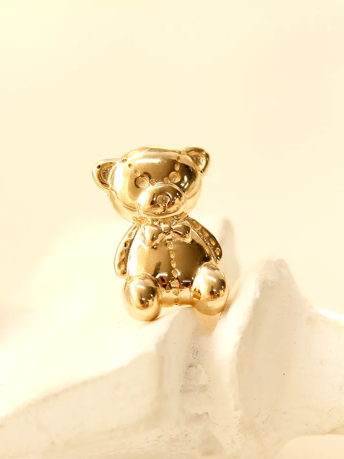 14K Gold Big Bear Cartilage Earring 18G16G MinimalBijoux Earrings