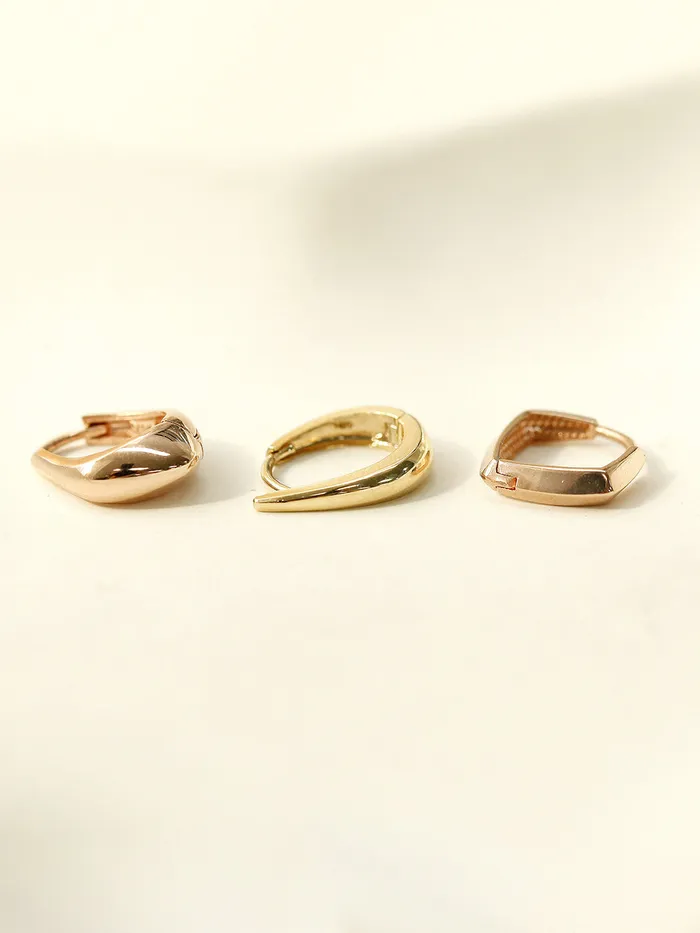 14K Gold Daily Volume Cartilage Hoop Earring MinimalBijoux Earrings