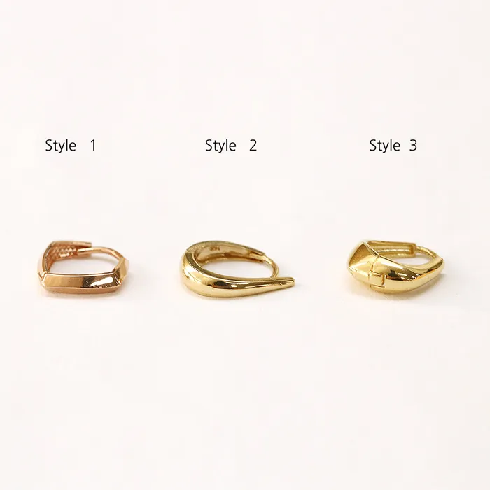 14K Gold Daily Volume Cartilage Hoop Earring MinimalBijoux Earrings