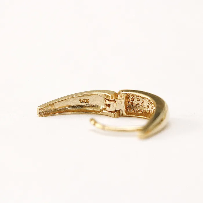 14K Gold Daily Volume Cartilage Hoop Earring MinimalBijoux Earrings