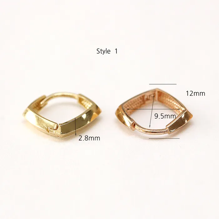 14K Gold Daily Volume Cartilage Hoop Earring MinimalBijoux Earrings