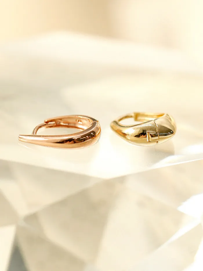 14K Gold Daily Volume Cartilage Hoop Earring MinimalBijoux Earrings