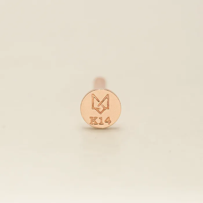 14K Gold Minimi Cubic Star and Heart Internally Threaded Labret Piercing 18G16G MinimalBijoux Necklaces