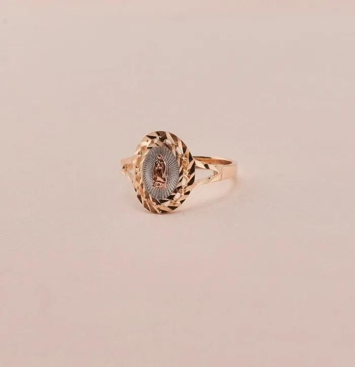 14K Gold Virgencita Womens Ring RG0614 AB and J Rings 14K Gold Virgencita Womens Ring RG0614 AB and J Rings
