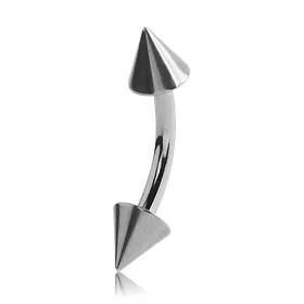 16g Spiked Stainless Curved Barbell Tulsa Body Jewelry Bracelets