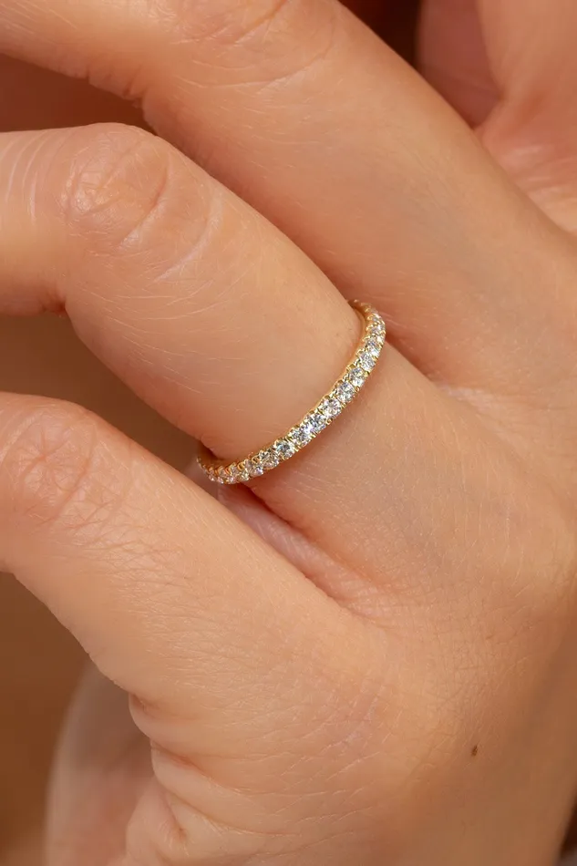 20mm Core Pav Diamond Ring Princess Bride Diamonds Rings