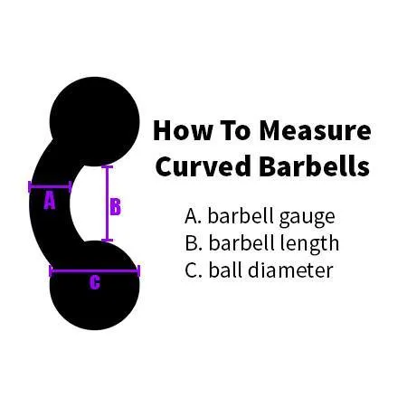 4g Stainless Curved Barbell internal Tulsa Body Jewelry Bracelets