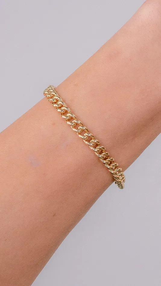 55mm 14k Yellow Gold Bubble Cuban Bracelet Princess Bride Diamonds Bracelets 55mm 14k Yellow Gold Bubble Cuban Bracelet Princess Bride Diamonds Bracelets