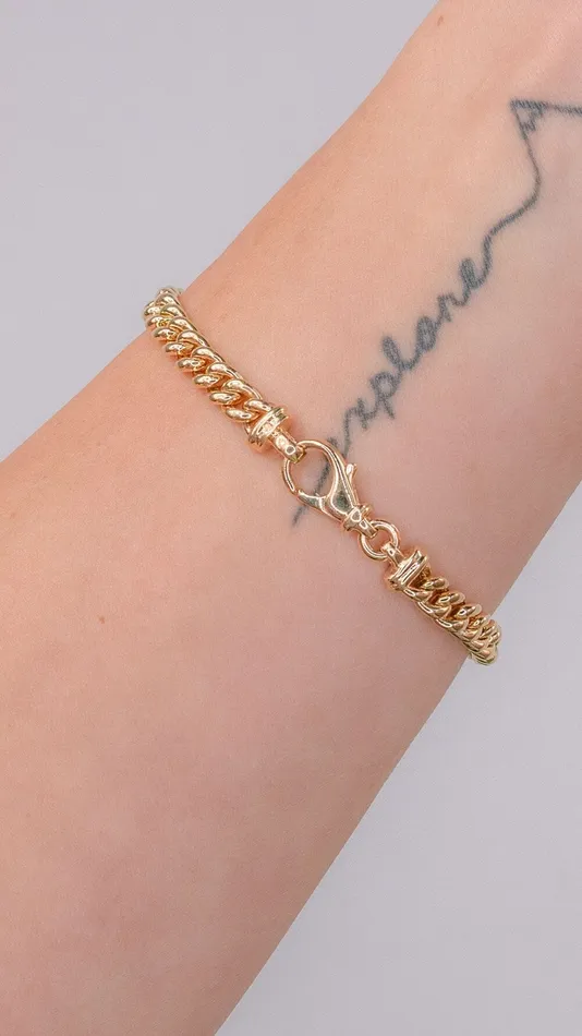 55mm 14k Yellow Gold Bubble Cuban Bracelet Princess Bride Diamonds Bracelets 55mm 14k Yellow Gold Bubble Cuban Bracelet Princess Bride Diamonds Bracelets