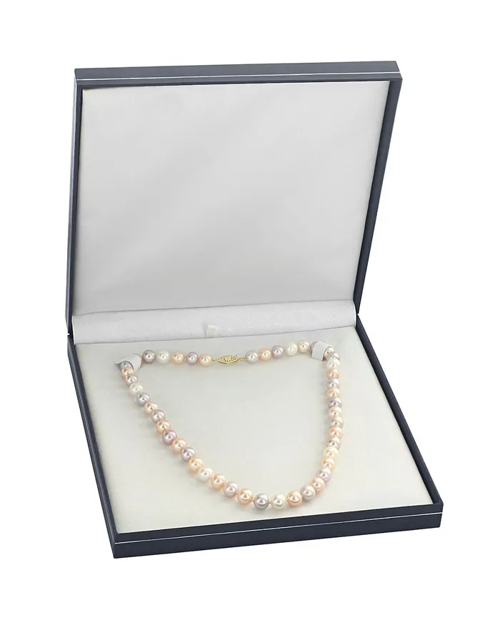 7075mm Freshwater Multicolor Pearl Necklace AAA Quality SPT Necklaces