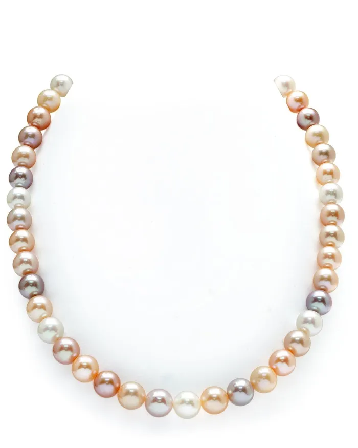 8595mm Freshwater Multicolor Pearl Necklace AAAA Quality SPT Necklaces