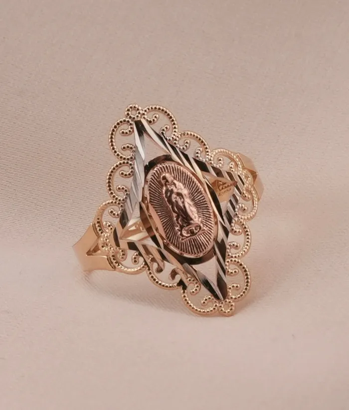 AB and J 14K Gold Virgencita Womens Ring RG2695 Rings