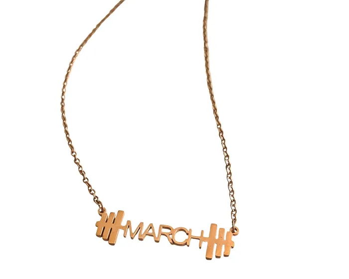Barbell Beauties Necklaces Customized Necklace Barbell with Name