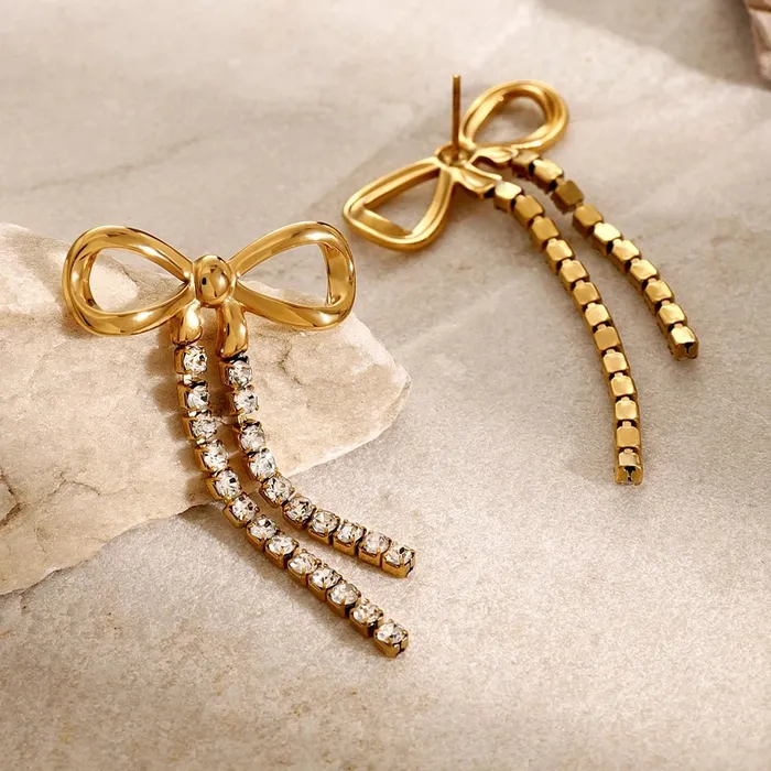 Bowknot Drop Earrings Mabel Love Co Earrings