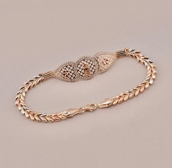 Bracelets 14K Gold Virgencita Womens Bracelet AB717 AB and J