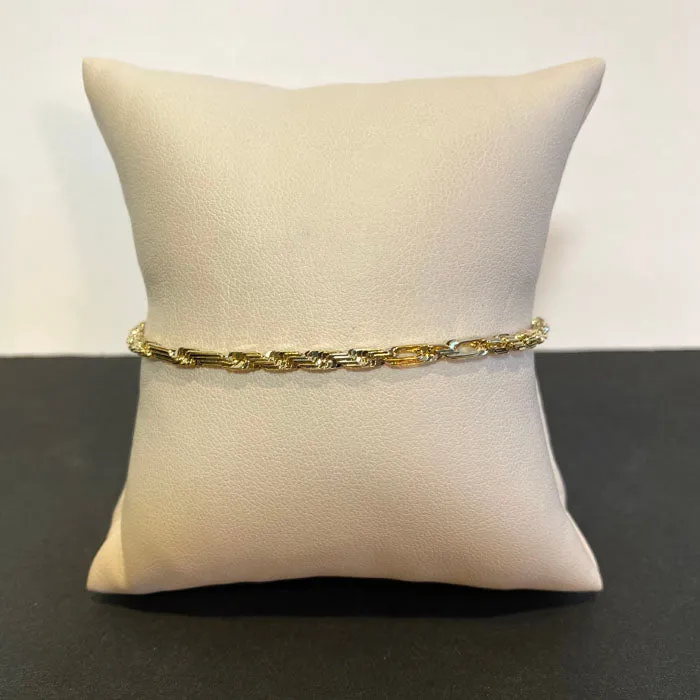 Bracelets Moriartys Gem Art 14K Yellow Gold Rope Chain Bracelet