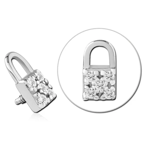 Bracelets Tulsa Body Jewelry 16g CZ Lock Stainless End