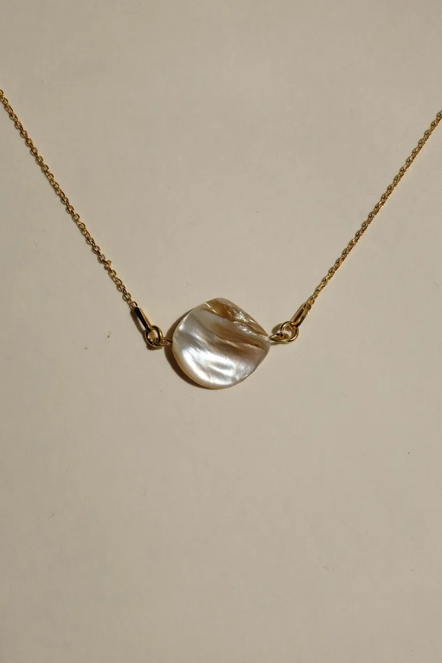 collectionno2 Necklaces 0015SHELL 925 GOLD NECKLACE