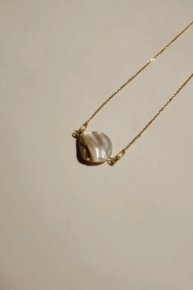 collectionno2 Necklaces 0015SHELL 925 GOLD NECKLACE