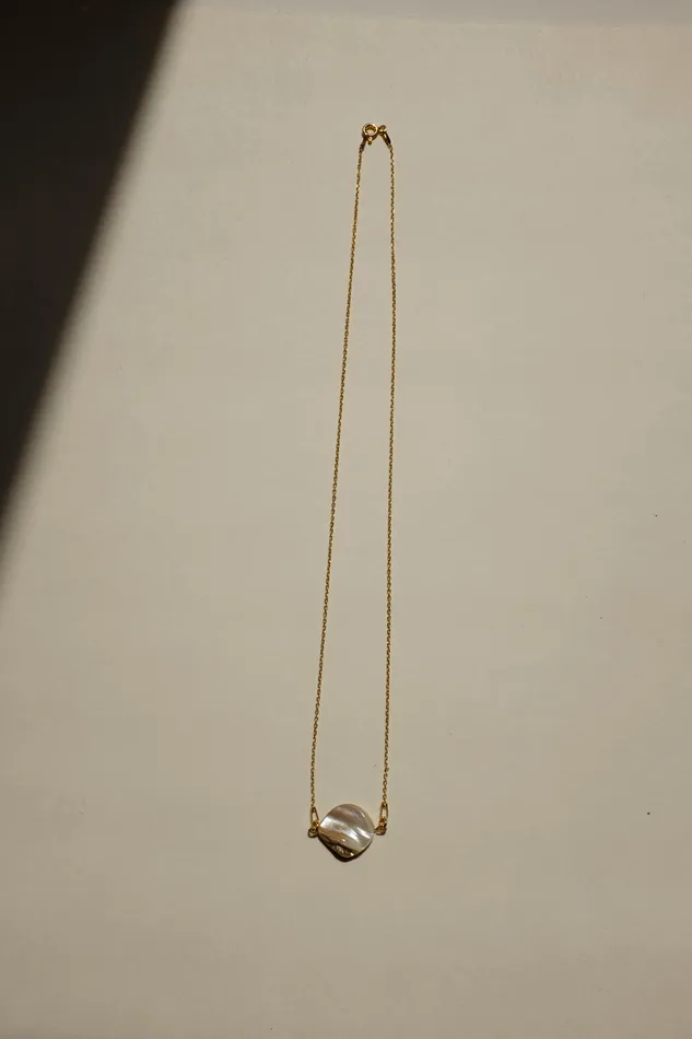 collectionno2 Necklaces 0015SHELL 925 GOLD NECKLACE