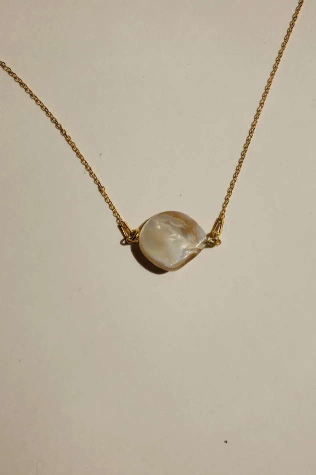 collectionno2 Necklaces 0015SHELL 925 GOLD NECKLACE