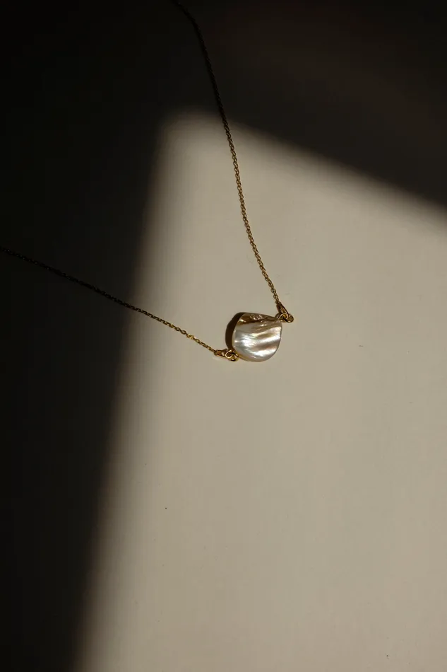 collectionno2 Necklaces 0015SHELL 925 GOLD NECKLACE