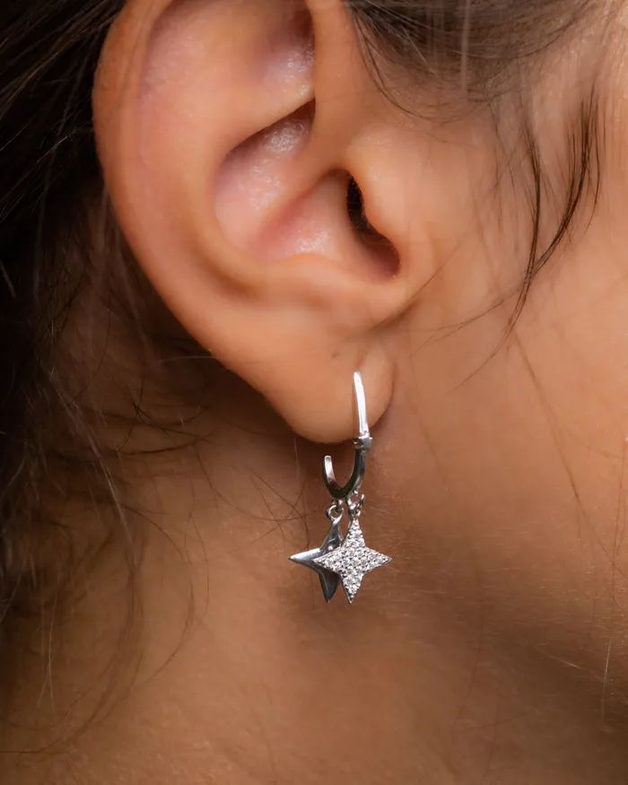 Double Star Earring KOAY Silver Store Earrings