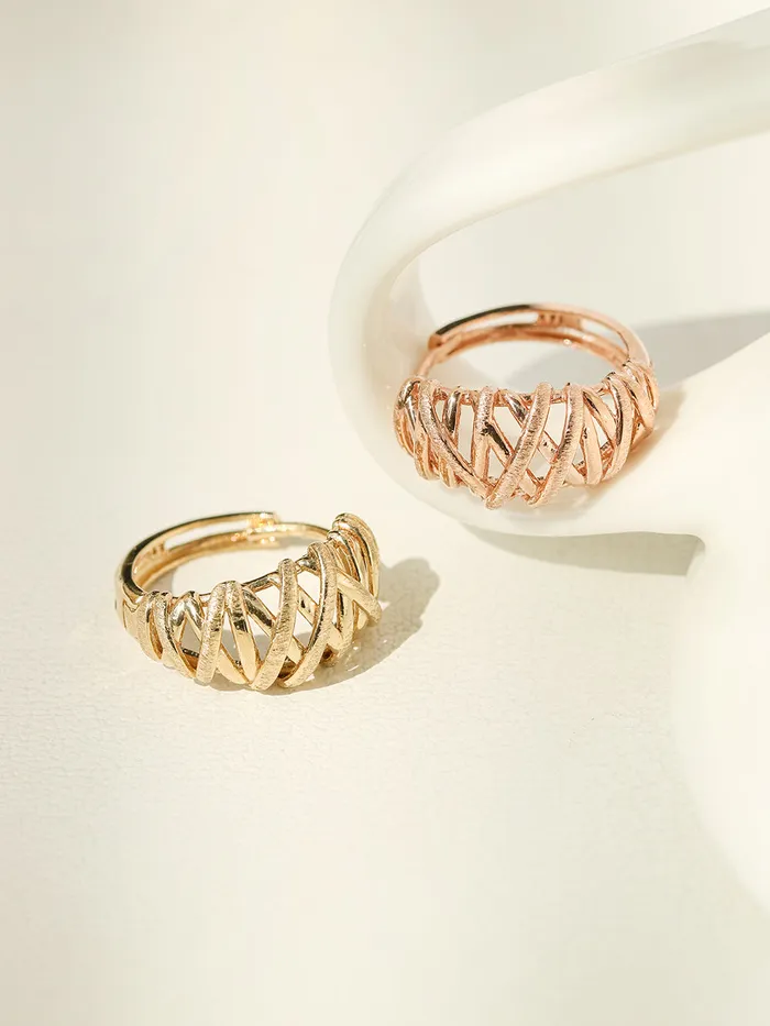 Earrings 14K 18K Gold Mesh Cartilage Hoop Earring MinimalBijoux