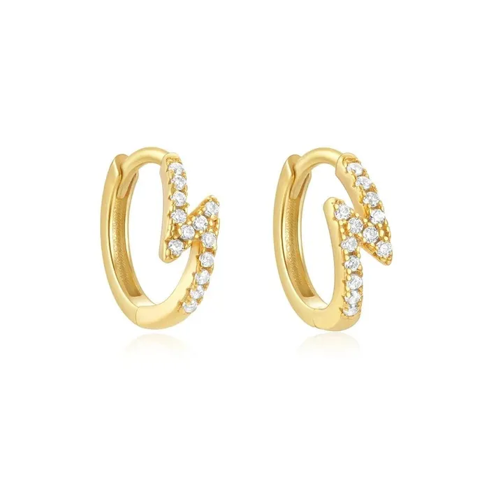 Earrings 925 Lightning Mini Hoop Earring Mabel Love