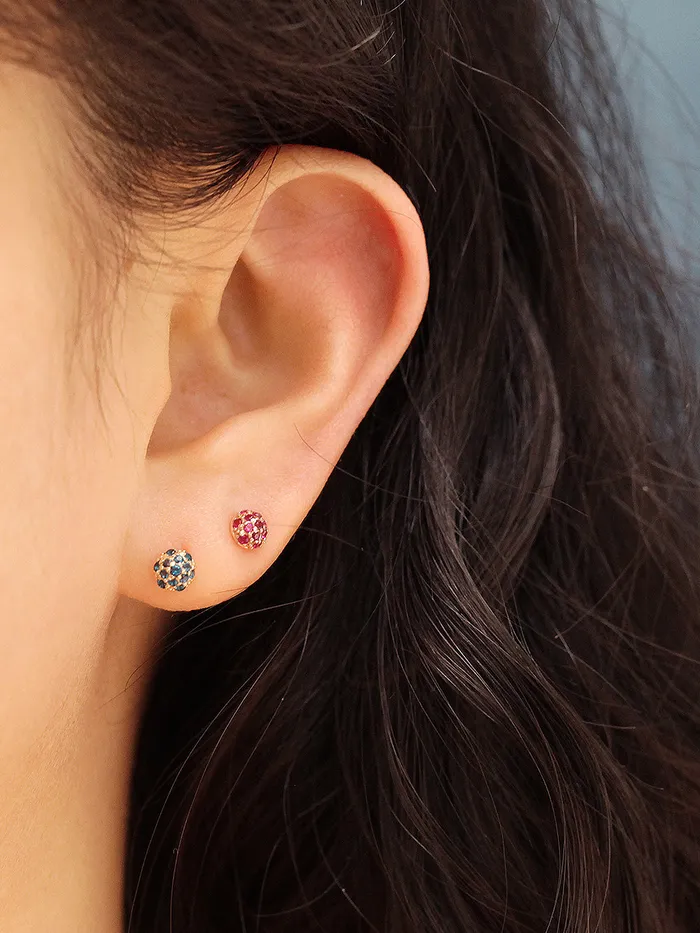 Earrings MinimalBijoux 14K Gold Cubic Ball Cartilage Earring 20G18G