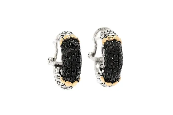 Earrings Samuel B Ubud Earrings Black Spinel