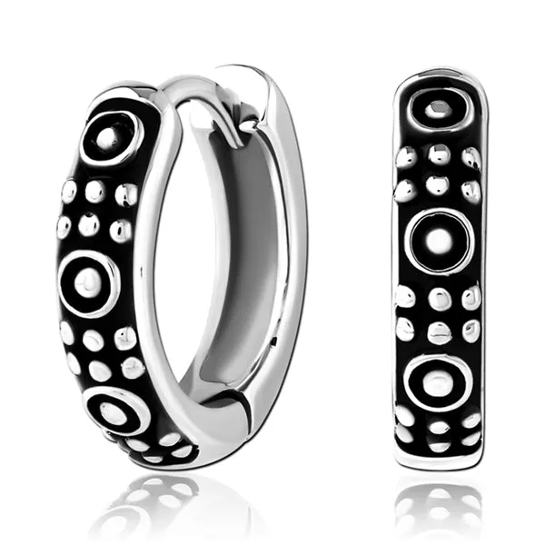 Earrings Tulsa Body Jewelry Tribal Stainless Huggies Earrings