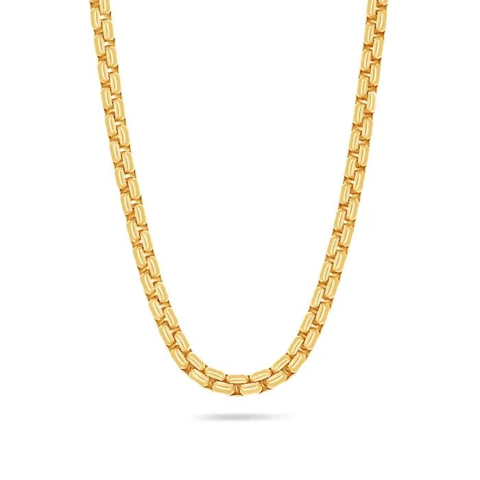 Gold Moon Link Chain 5mm IF Co Necklaces