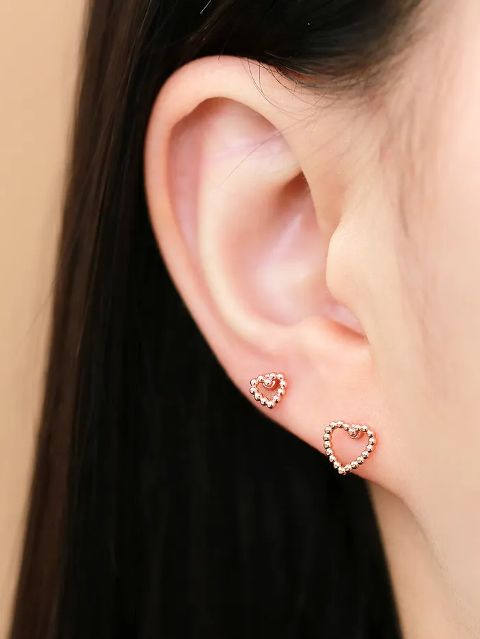 Heart ball Cartilage earring MinimalBijoux Earrings