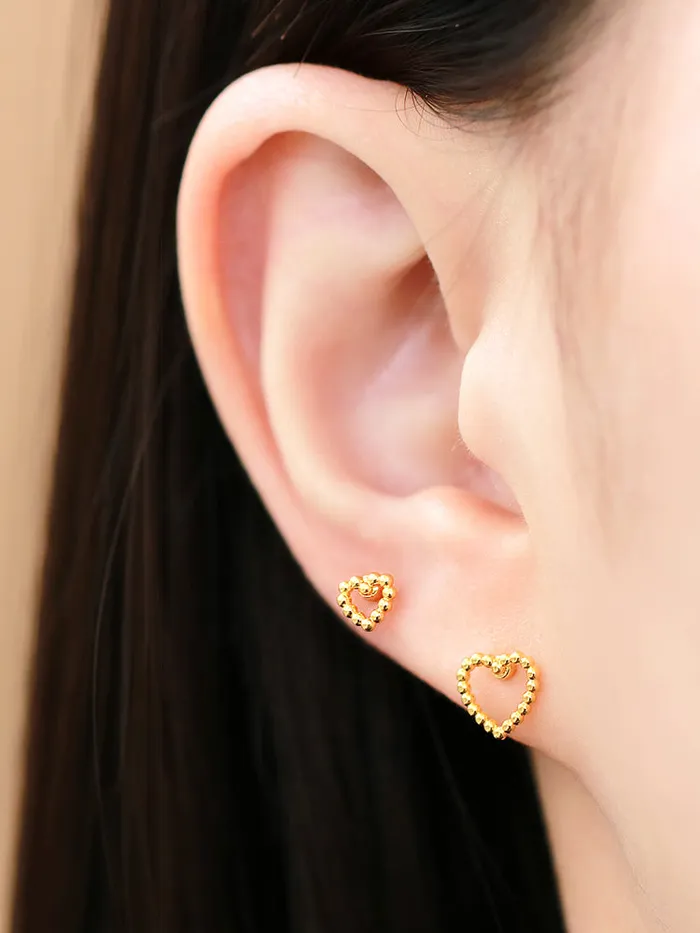 Heart ball Cartilage earring MinimalBijoux Earrings