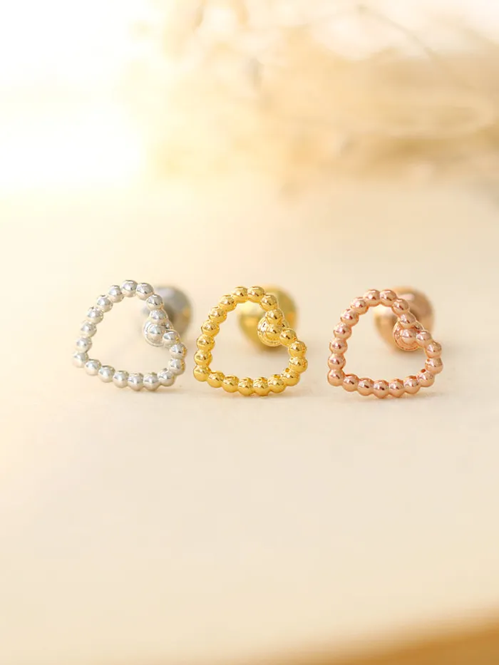 Heart ball Cartilage earring MinimalBijoux Earrings