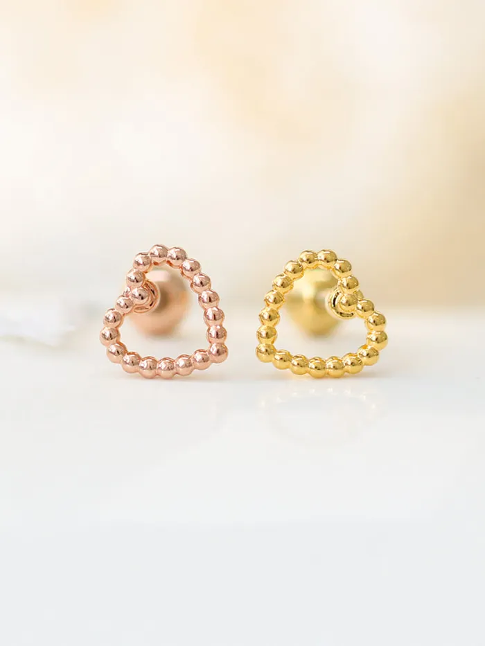 Heart ball Cartilage earring MinimalBijoux Earrings