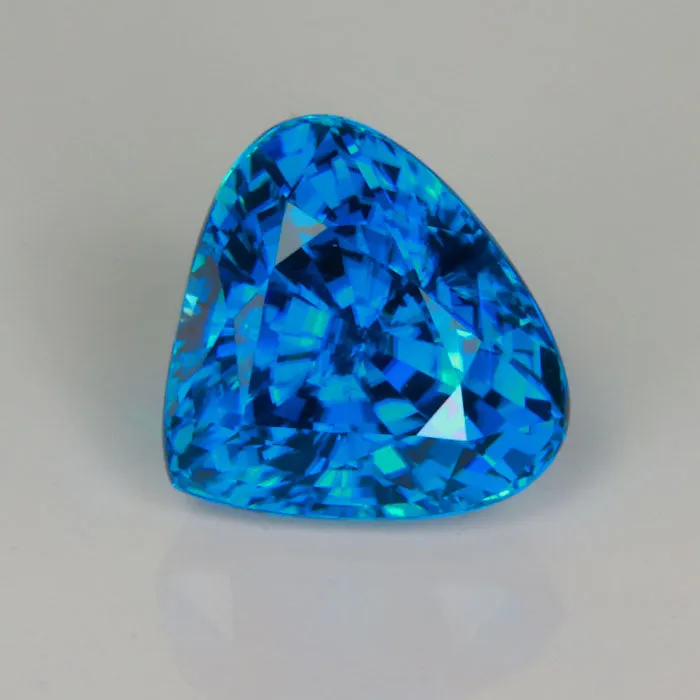 HIDDEN GEM HeartShield Cut Blue Zircon 819 Carats vendorunknown Rings