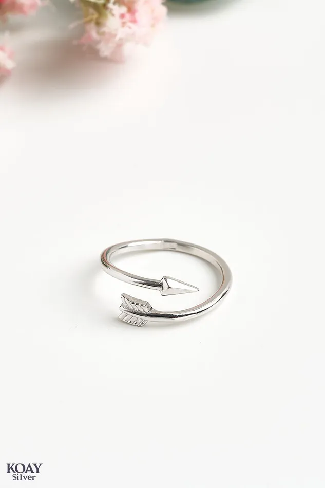 KOAY Silver Store Rings Arrow Ring 02